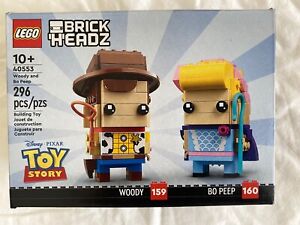 LEGO Toy Story BRICKHEADZ Woody and Bo Peep 40553 - NEW Sealed see Pics Details
