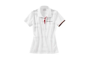 Porsche Polo Shirt WAP794XXL0E Racing Collection Womens White XXL Euro - Picture 1 of 2