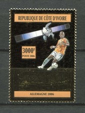 s7541) IVORY COAST 2006 MNH** WC Football'06-CM Calcio Iv GOLD