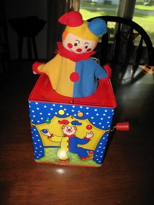 Vintage Schylling 1997 Jack in the Box Clown Music Box Works - Image 1 of 4