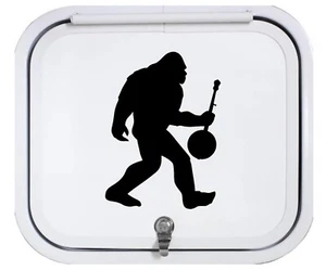 Bigfoot mit Banjo Aufkleber Sasquatch Aufkleber Wanderer Wandern Wohnmobil Camping BGB1139 - Bild 1 von 8