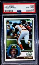 PSA 8.5 NM-MT + 1983 Topps Rookie Card Tony Gwynn RC San Diego Padres #482
