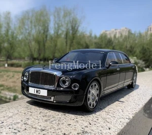 1:18 Scale Bentley Mulsanne extended edition 2017 Metal Diecast Model Car Black - Picture 1 of 8