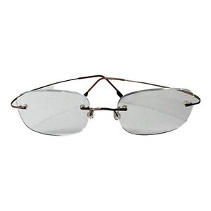 Calvin Klein Eyeglasses Frames CK 585 Brown Rimless Frame 52-19-150 H5523