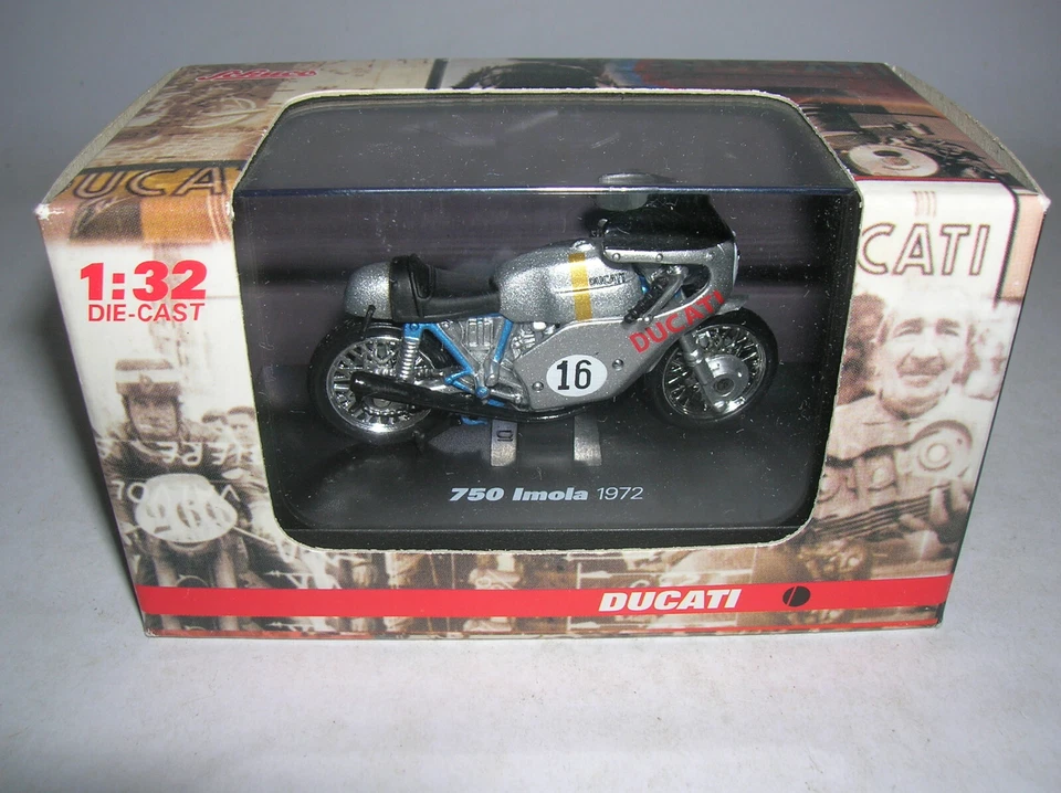 Schuco Ducati 750 Imola 1972 silber silver #16, 1:32 Art. 338 6603 - Bild 1 von 3