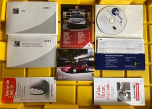 2006 Saturn Ion Owners Manual Set With OnStar DVD Free Shipping - Picture 1 of 2