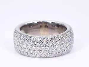 Cartier 2.5 ct 18k White Gold Semi-Eternity Ring RRP £29500 - Picture 1 of 10