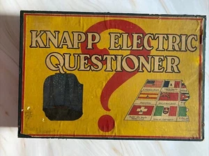 Knapp Electric Questioner with 15 Cards in Original Box, Vintage - Picture 1 of 22