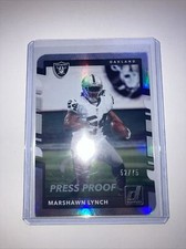 2017 Panini Donruss Press Proof Silver Die-Cut /75 Marshawn Lynch #241 SP