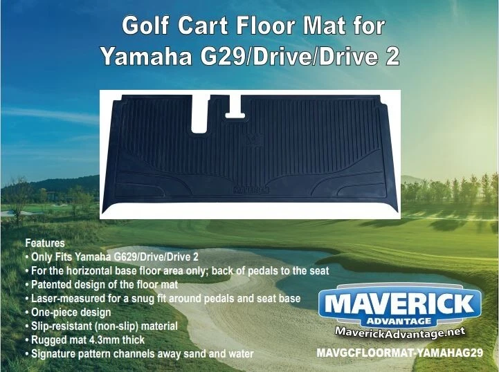 Alfombrilla negra para carro de golf para Yamaha G29/Drive/Drive 2 Foto 1 de 1