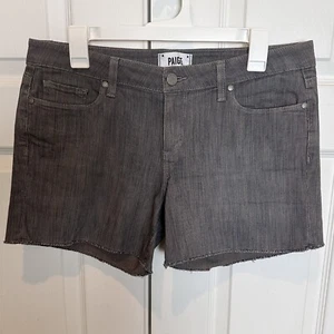 Paige Jimmy Jimmy Shorts Gray Denim Woven Size 26 - Picture 1 of 16