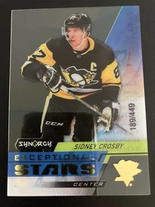 2020-21 Upper Deck Synergy Exceptional Stars Gold ES-32 Sidney Crosby ed /449 - Picture 1 of 2