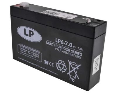LANDPORT Akku 6V 7Ah Batterie Blei Gel Kinderauto PEG PEREGO USV Notstrom 7,2Ah 6Volt AGM