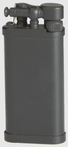 ITT CORONA Pfeifenfeuerzeug Old Boy / Messing Schwarz matt / 65 x 30 x 12 mm - Bild 1 von 3