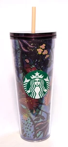 NUEVO Vaso Starbucks 24 oz Rising Floral Foil Hojas Otoño 2021 Otoño Venti Cup - Imagen 1 de 5