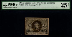 5c 2nd Issue Washington Frame HISTORIC Bruchteilswährung! - Bild 1 von 2