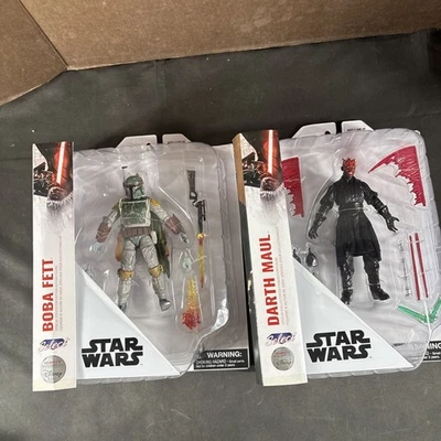 (2) DIAMOND SELECT DISNEY STORE EXCLUSIVO DARTH MAUL BOBA FETT STAR WARS NUEVO Foto 1 de 4
