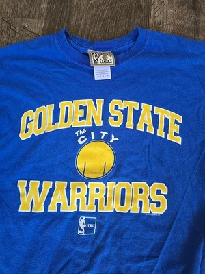 Mitchell & Ness Hwc Curry golden state warriors The City Blue Shirt Retro M - Image 1 of 3