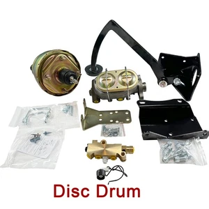 Zinc Frame Mount Pedal Power Brake Booster for 1947-54 Chevy Truck Disc Drum Kit - Picture 1 of 5
