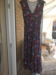 TU Long Dress 14. Superb. Blue Multi Coloured - Picture 1 of 7