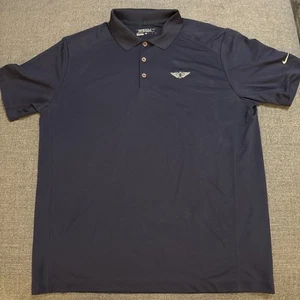 Men's Nike Polo Shirt XL Blue Golf Olympic Club Course - Picture 1 of 3