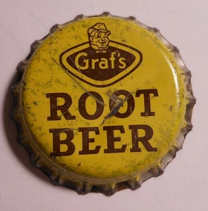 Vintage Graf's "Root Beer"..corcho..usado..tapa de botella de refresco - Imagen 1 de 1