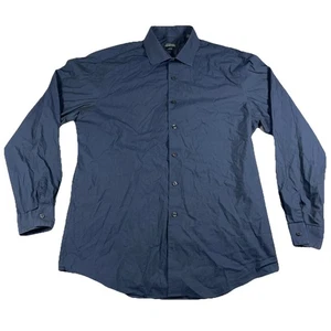 Kenneth Cole Reaction Button Up Hemd Herren Medium Navy Farbe 16 1/2 34/35 - Bild 1 von 13