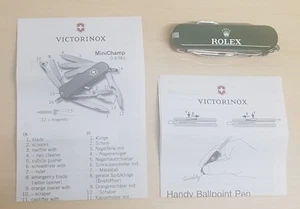 VICTORINOX ROLEX MINI CHAMP verde con estuche 0.6385 18 funciones NUEVO y EMBALAJE ORIGINAL - Imagen 1 de 8