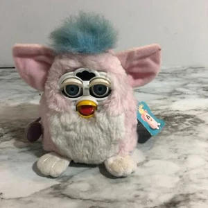 Vintage 1999 Furby Original Baby Pink And Blue With Tag  - Picture 1 of 7