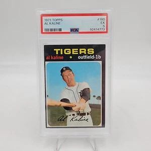 1971 Topps #180 Al Kaline PSA 5 EX Detroit Tiger HOF 3000 Hit Club Clean Card! - Picture 1 of 6