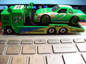 Matchbox Team Convoy Harry Gant Manheim Auctions Nascar Transporter #7 PRE-OWNED - Picture 1 of 20