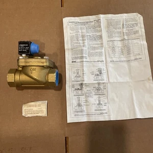 ASCO Brass Body Pilot General Service Solenoid Valve 2 Way 1” Pipe B 12 - Picture 1 of 14