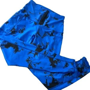 Tie Die Stretch Tummy Control Leggings Pants Womens Size S (fits M) Casual Gym - Picture 1 of 13