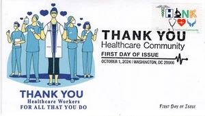 24-274, 2024, Thank You Healthcare Community, First Day Cover, Pictorial Postmar - Picture 1 of 1