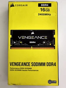 Corsair Vengeance 16GB (2x8GB) DDR4-2400 SODIMM CL16 Memory CMSX16GX4M2A2400C16 - Picture 1 of 4