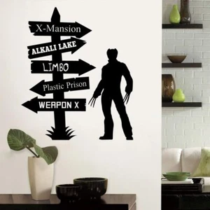 Wolverine Limbo Pathway Sign Wall Sticker Vinyl Art Decal Decor Kids Room Home - Picture 1 of 5