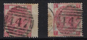 Great Britain: 1865; 2 Scott 44, Used, Wmk 24, special edge both sides, EBGB065 - Picture 1 of 2