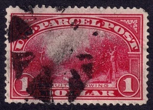 US Scott Q12, 1913 Fruit Growing, $1 carmine rose, FINE USED - Picture 1 of 1