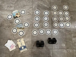 Vintage GAF View-Master Viewer with 28 Disc and other Memorabilia Bundle Set - Picture 1 of 10
