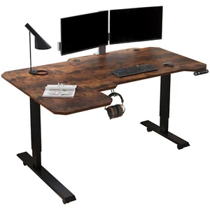 150cm L-Shaped Standing Desk Electric Height Adjustable Sit Stand Table - Picture 1 of 17