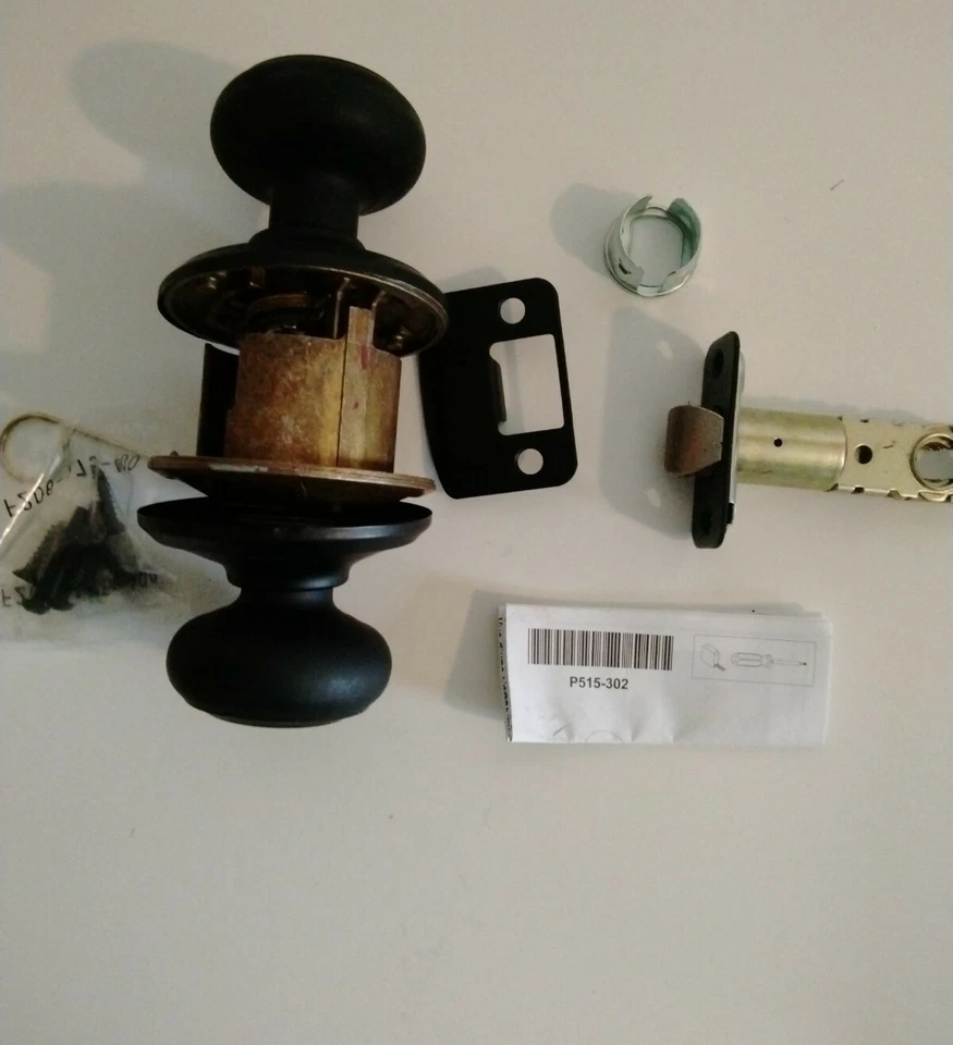 Perilla de pasillo y armario negra mate paso georgiano F10GEO622 Foto 1 de 4