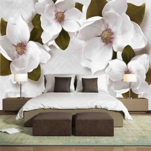 Fotomurale in tessuto non tessuto carta da parati quadri da parete effetto 3D rilievo fiori lusso 7182 - Foto 1 di 3