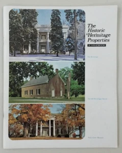 The Historic Hermitage Properties Tennessee Andrew Jackson Tourbuch 1975 - Bild 1 von 8