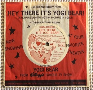KELLOGG'S • HANNA-BARBERA Yogi Bear Orig 1964 Childrens PS EP Marty Paich EX - Picture 1 of 1
