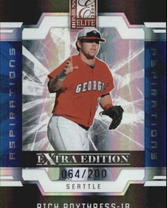 2009 (MARINERS) Donruss Elite Extra Edition Aspirations #24 Rich Poythress /200