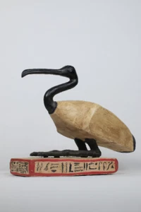 Gorgeous Egyptian Bird IBIS god of knowledge (THOTH) - made from Real wood - Imagen 1 de 2