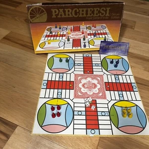 1982 DELUXE EDITION PARCHEESI Royal Game of India Selchow & Righter 3pc Missing - Picture 1 of 18