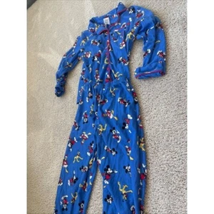 Disney Childrens Pajama Set Size 12 With Mickey & Friends Print In Blue Unisex - Picture 1 of 11