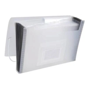 Fächermappe 13 Taschen 250 Blatt PP transluzent transparent Q-CONNECT KF02481 (5 - Bild 1 von 2