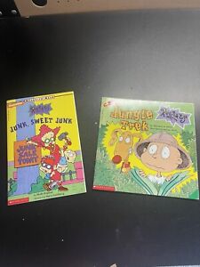 Lot of 2 Vintage Nickelodeon Rugrats Books Tommy Chuckie Angelica! (A8)